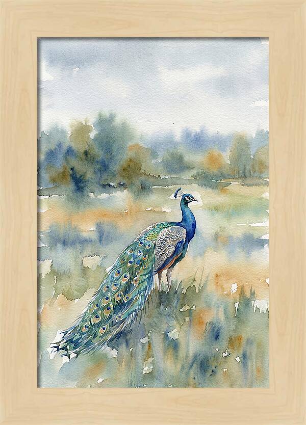 Majestic Peacock In Nature