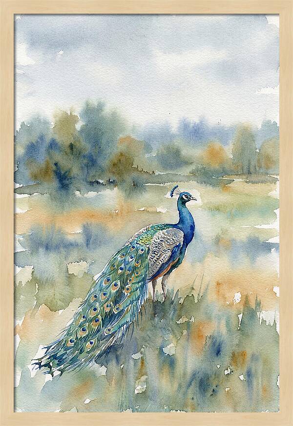 Majestic Peacock In Nature