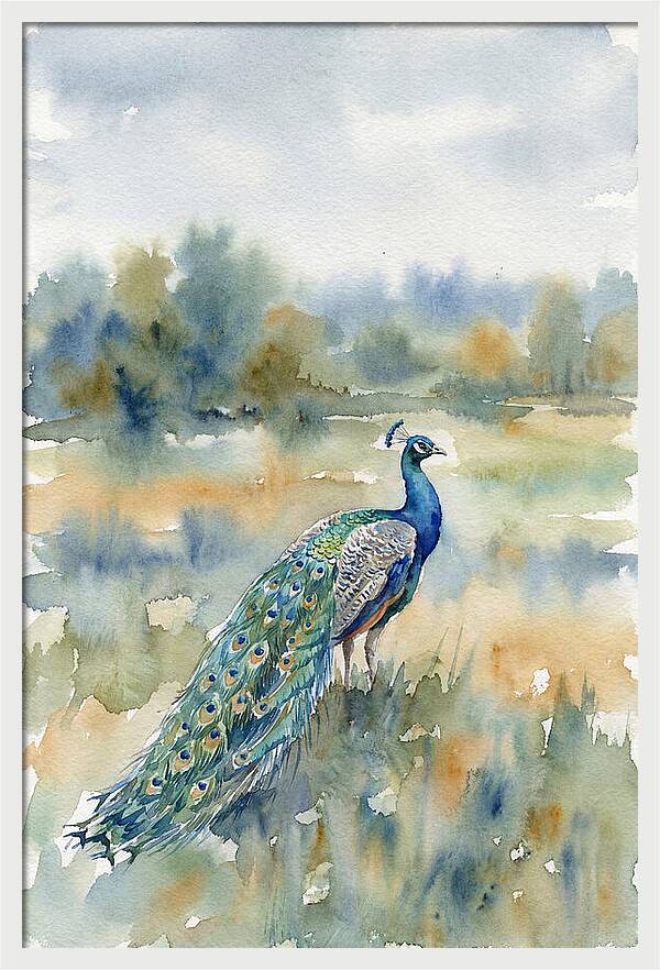 Majestic Peacock In Nature