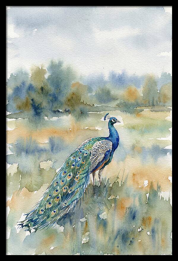 Majestic Peacock In Nature