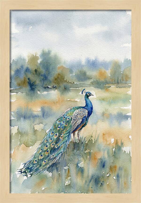 Majestic Peacock In Nature