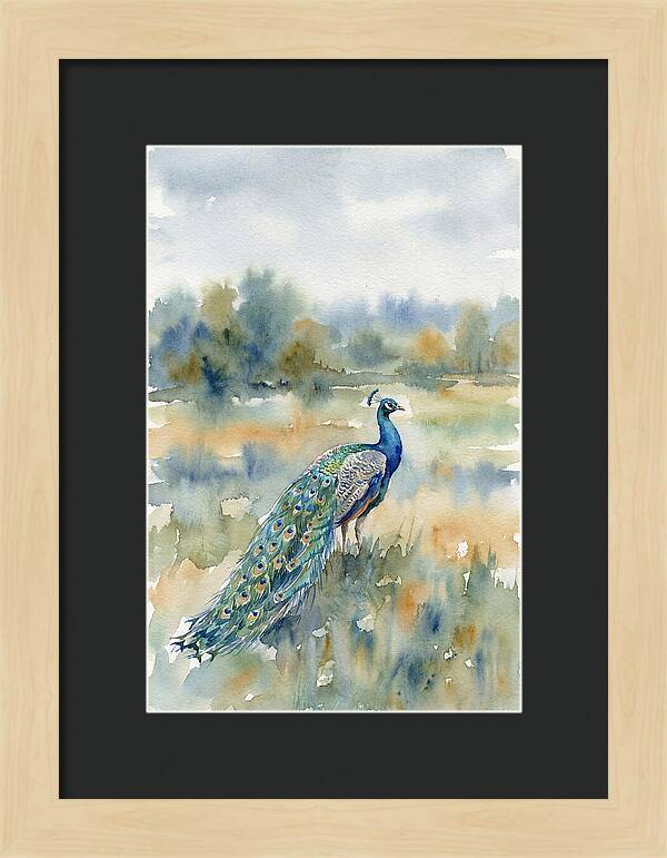 Majestic Peacock In Nature