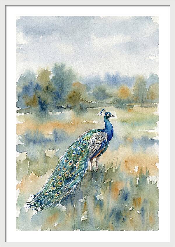 Majestic Peacock In Nature