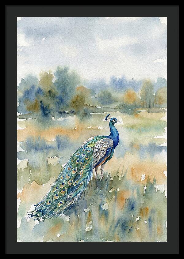 Majestic Peacock In Nature