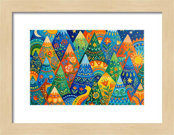 Majestic Peaks In Abstract Form