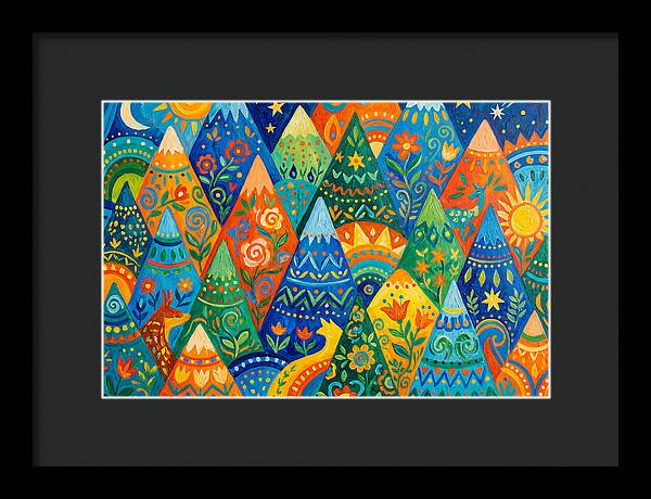 Majestic Peaks In Abstract Form