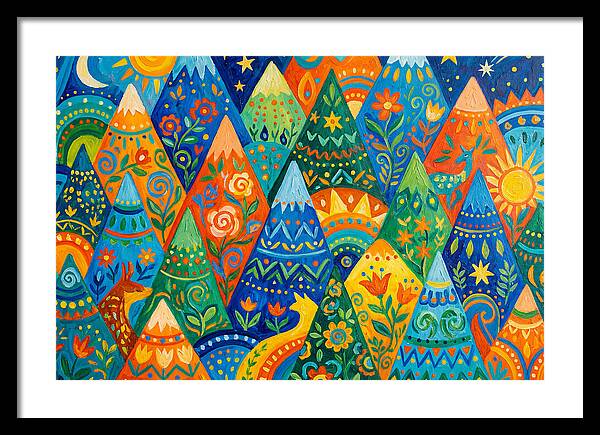 Majestic Peaks In Abstract Form