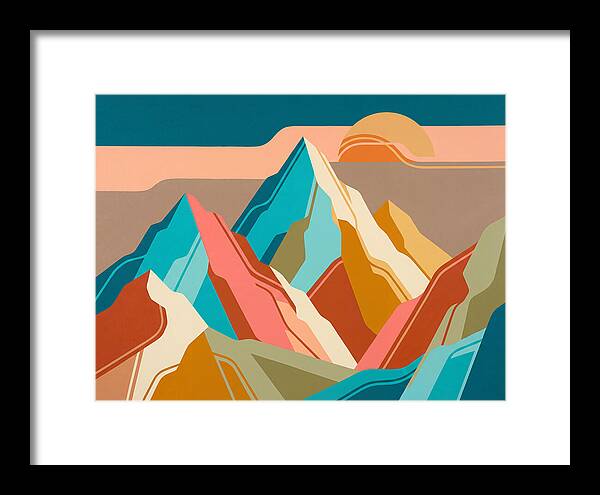 Majestic Peaks In Abstract Harmony