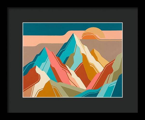 Majestic Peaks In Abstract Harmony