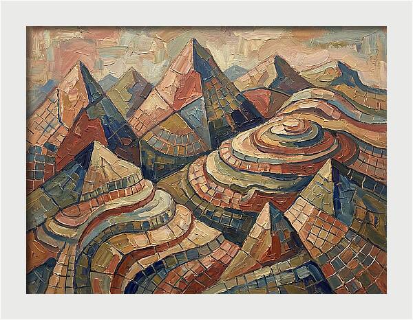 Majestic Peaks In Abstract