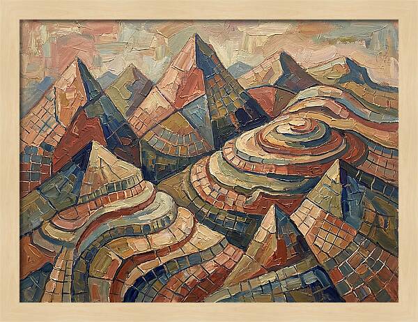 Majestic Peaks In Abstract