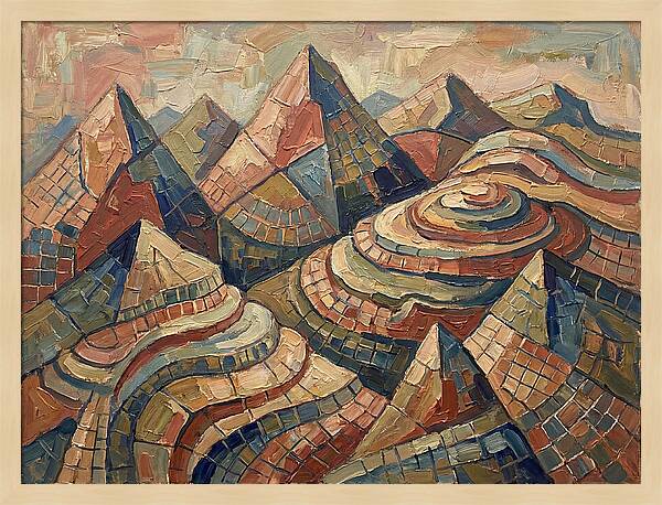 Majestic Peaks In Abstract