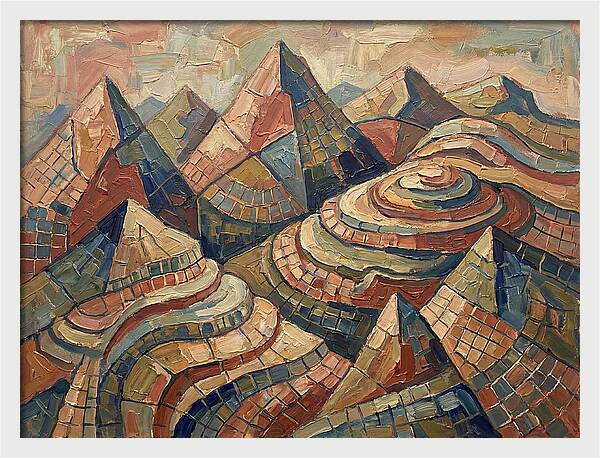 Majestic Peaks In Abstract