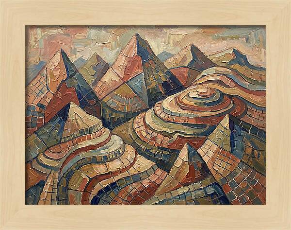 Majestic Peaks In Abstract