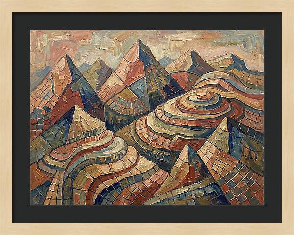 Majestic Peaks In Abstract