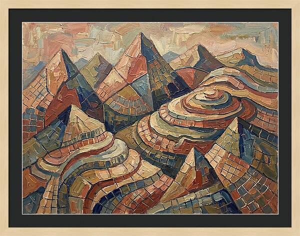 Majestic Peaks In Abstract