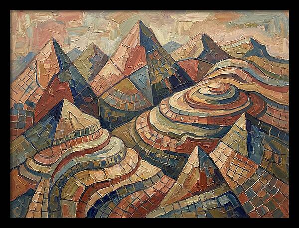 Majestic Peaks In Abstract