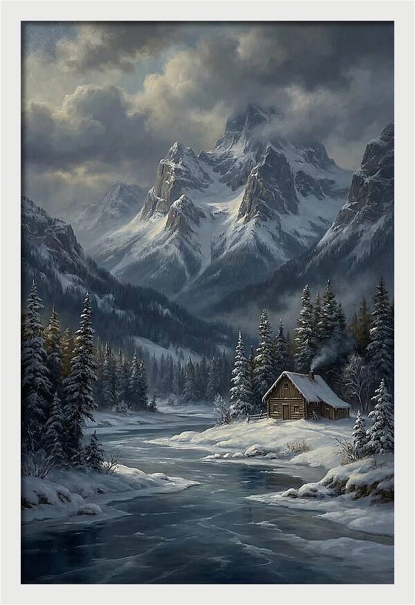 Majestic Peaks In Tranquil Silence