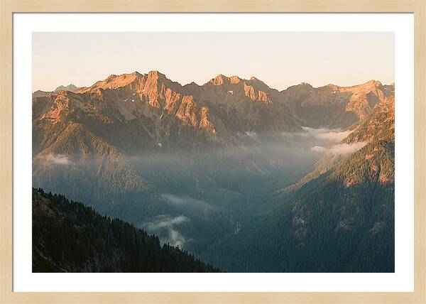 Majestic Peaks Of Glacier National Park
