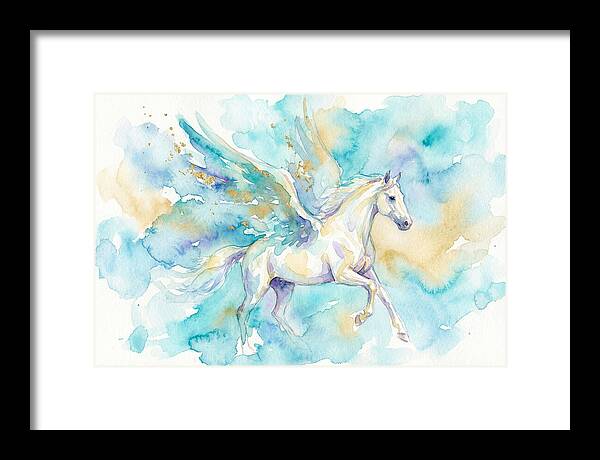 Majestic Pegasus In Watercolor