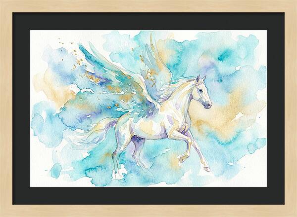 Majestic Pegasus In Watercolor