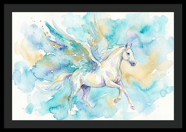 Majestic Pegasus In Watercolor