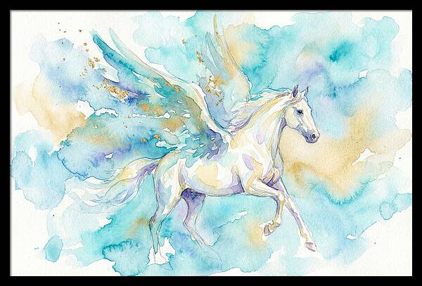 Majestic Pegasus In Watercolor