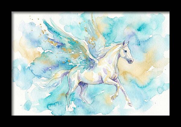 Majestic Pegasus In Watercolor