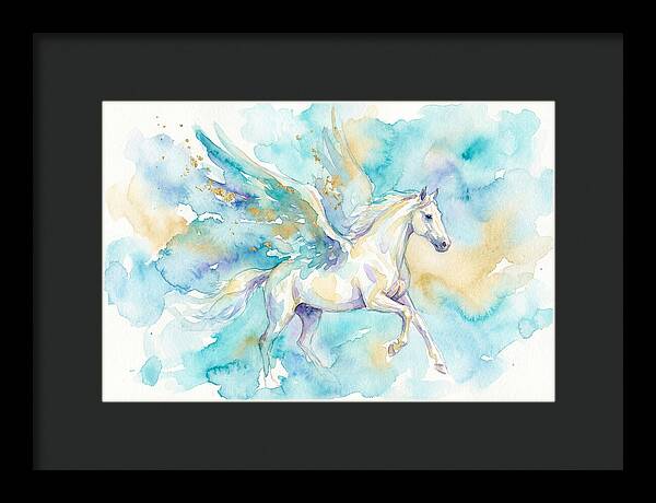 Majestic Pegasus In Watercolor