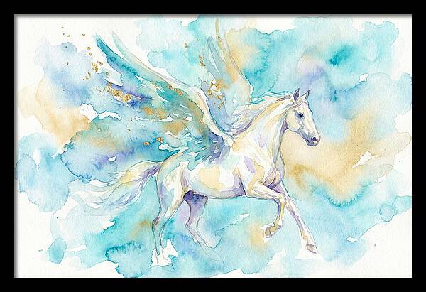 Majestic Pegasus In Watercolor