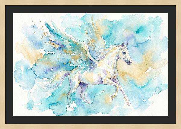 Majestic Pegasus In Watercolor