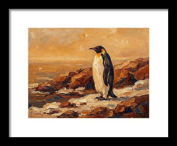 Majestic Penguin By The Shore