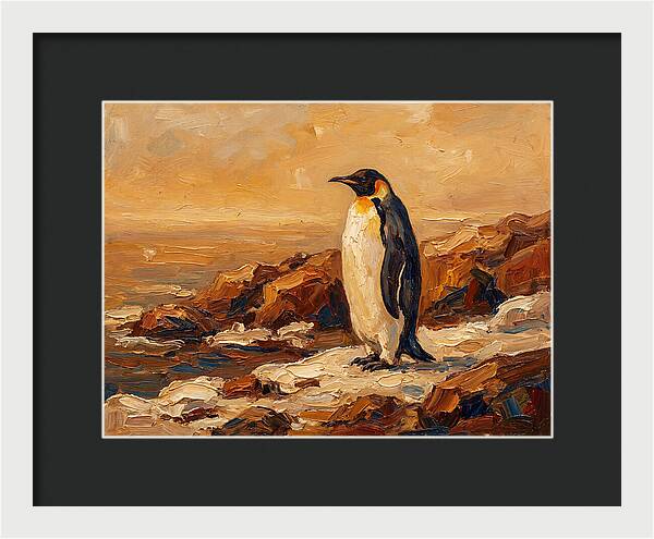 Majestic Penguin By The Shore