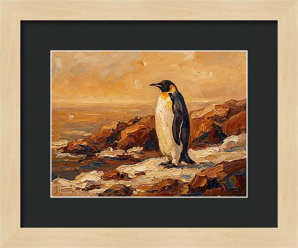 Majestic Penguin By The Shore