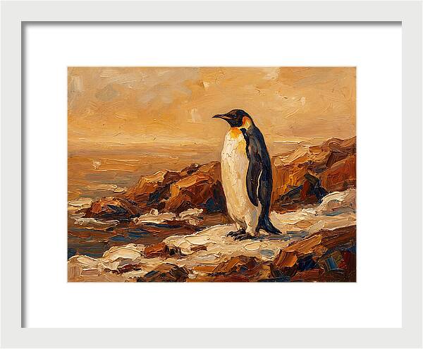 Majestic Penguin By The Shore