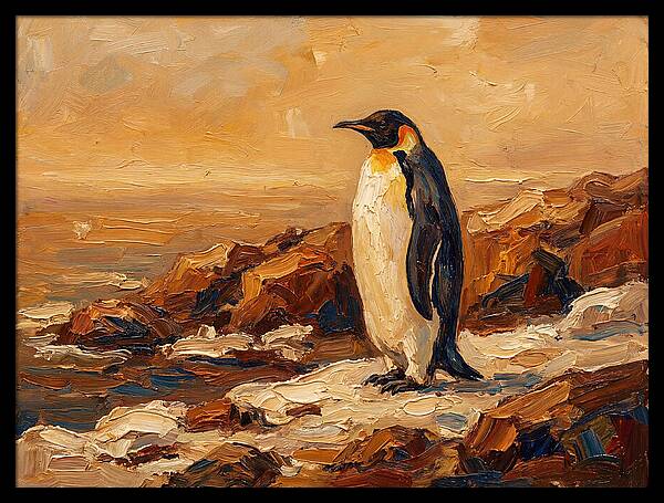 Majestic Penguin By The Shore