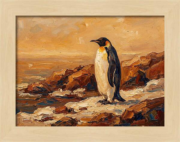 Majestic Penguin By The Shore