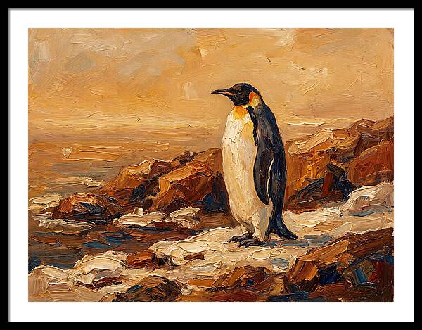 Majestic Penguin By The Shore