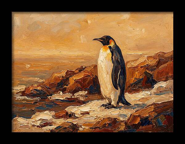 Majestic Penguin By The Shore