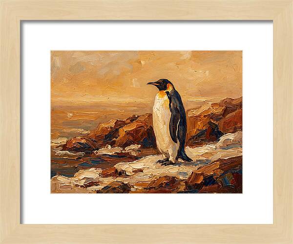 Majestic Penguin By The Shore