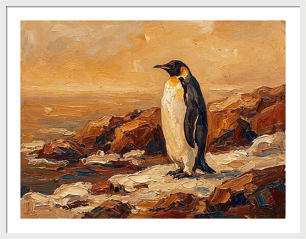 Majestic Penguin By The Shore