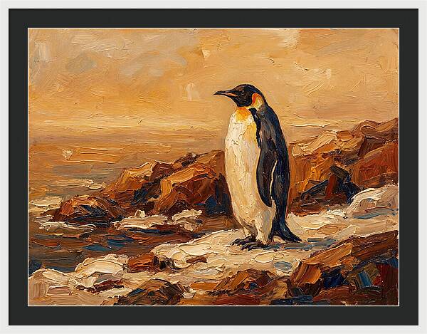 Majestic Penguin By The Shore