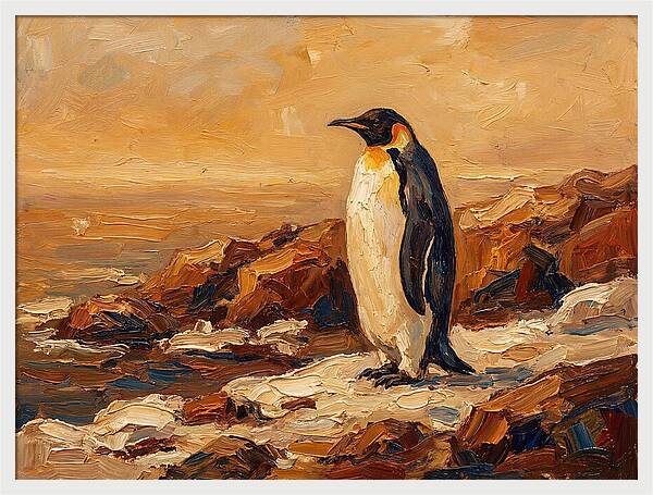 Majestic Penguin By The Shore