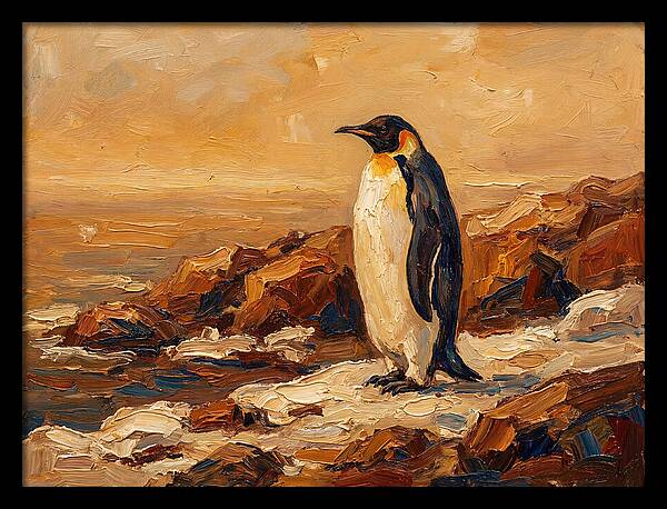 Majestic Penguin By The Shore