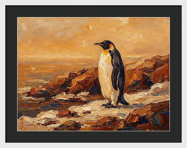 Majestic Penguin By The Shore