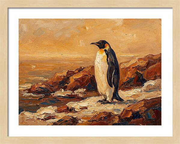Majestic Penguin By The Shore