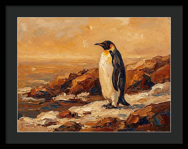 Majestic Penguin By The Shore