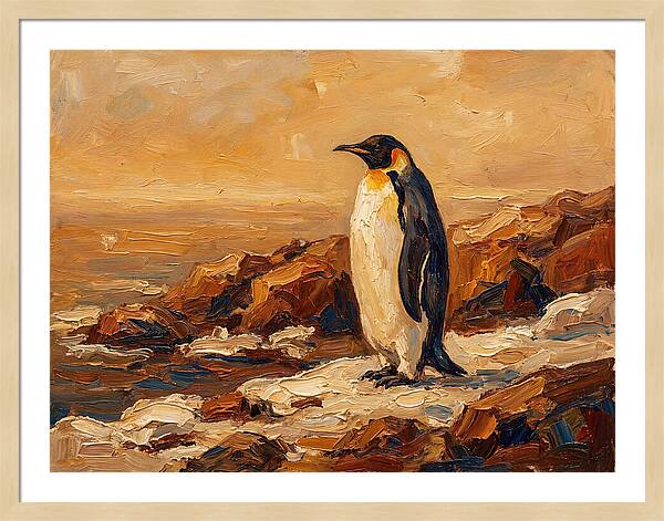 Majestic Penguin By The Shore