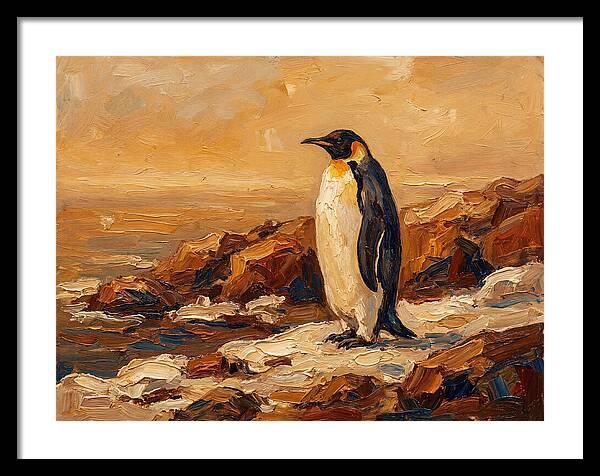 Majestic Penguin By The Shore