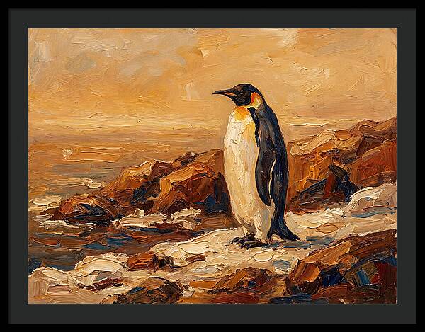 Majestic Penguin By The Shore